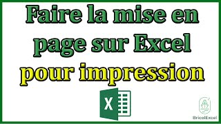 Comment faire la mise en page sur excel pour impression [upl. by Romina]