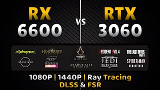 RX 6600 vs RTX 3060  1080P  1440P  Ray Tracing  DLSS amp FSR  16 Games Tested [upl. by Nivonod]