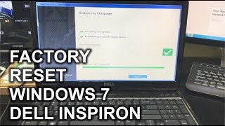 How to ║ Restore Reset a Dell Inspiron to Factory Settings ║ Windows 7 [upl. by Piegari]