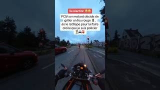 Ce motard grille un feu rouge je lui mets un coup de pression🚦🚔🚨 motovlog motorcycle police [upl. by Knudson620]