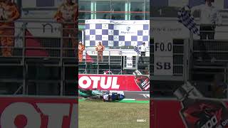 WorldSSP300s Race 2 dramatic finish line 🏁  2024 FrenchWorldSBK 🇫🇷 [upl. by Noivad358]