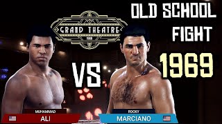 Muhammad Ali VS Rocky Marciano a fight from 1969  Exclusive black and white Undisputed Gameplay [upl. by Nabalas]