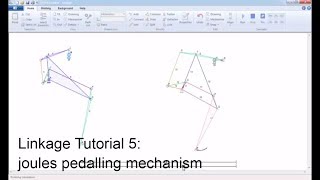 Linkage Tutorial 5 joules pedalling mechanism  mô phỏng cơ chế máy  vui ven toan [upl. by Eirene]