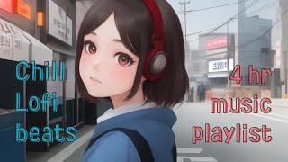 Chill Lofi beats  4hr SleepStudyWorkRelaxChill  Lofi hip hop vibes  Lofi send  Lofi快遞 [upl. by Sucerdor]