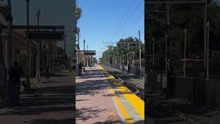 Brand new Caltrain EMU arrives into Menlo Park [upl. by Leonteen]