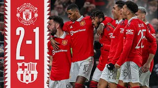 CRAZY COMEBACK WIN 🇧🇷❤️‍🔥  Man Utd 21 Barcelona  Highlights [upl. by Roos313]