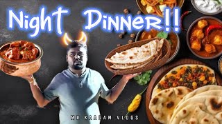 தலைக்கு RS500 ரூபாய்  MRKAAGAMVLOGS Night Dinner  dinner vlog mrkaagamvlogs briyani food [upl. by Yllier]