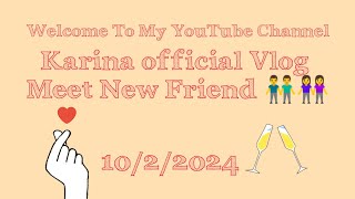 karina official vlog is live Hello Bermonths👋 [upl. by Kerge878]