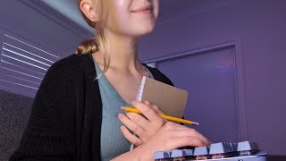 ASMR University Counsellor Roleplay Typing and Writing Triggers 🥰 [upl. by Luy862]