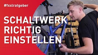 FahrradSchaltung perfekt einstellen  MTB [upl. by Itnava17]