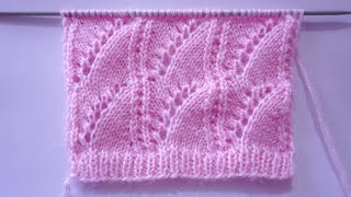 Pretty Knitting Stitch Pattern For Ladies Sweater And Cardigan [upl. by Tollman]