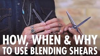 Why How amp When To Use Blending Shears For Texturizing Hair [upl. by Cody]