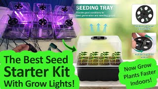 Give UR Plants Steroids RIOGOO 6 Pack Seed Starter Tray with Grow Light Review  Seed Starter Kit [upl. by Rep]