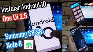 Como Instalar Android 10 en Samsung S8 S8 Note 8 actualizar oficial One Ui 25 Hadesrom [upl. by Ramad651]