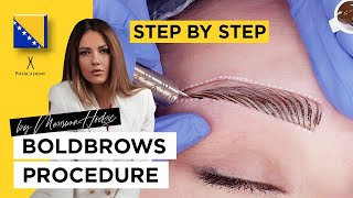 Bold Brows training  Step by Step  Microblading course  Bold Brows Certification by PhiAcademy [upl. by Valleau]