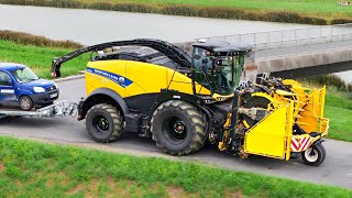 ENSILAGE MAÏS 2023  La PLUS GROSSE ensileuse NEW HOLLAND à laction [upl. by Harl]