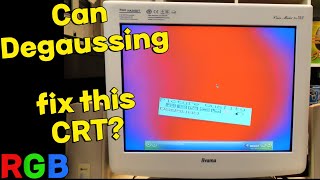 The Most Satisfying CRT Degaussing Ever [upl. by Ahsratan61]