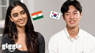 Korean Guy Blind Dates with Beautiful Indian Celebrity For the First Time Ft Sakshma [upl. by Xanthe909]