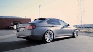 BMW F10 on 20 Vossen VVSCV4 Concave Wheels  Rims [upl. by Agbogla]