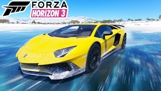 FORZA HORIZON 3  LAMBORGHINI na NEVE EXTREMA [upl. by Aseeram261]