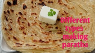 parathaHow to make paratha with different waysshaistaamir6350 [upl. by Ahsimac77]