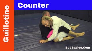 BJJ Basics Submission Counter to The Guillotine Choke In The Closed Guard [upl. by Birkner268]