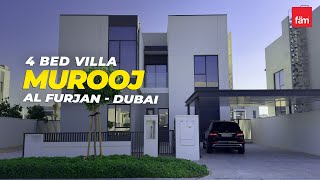 Stunning 4 Bed Villa in Murooj  Al Furjan  Dubai [upl. by Nivlek]