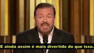 Ricky Gervais Sobre Jeffrey Epstein shorts [upl. by Eixel564]