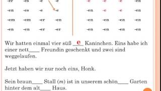 tysk adjektivböjning [upl. by Dnana]