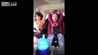 Mom recording kids gets into car accident [upl. by Enitsua]