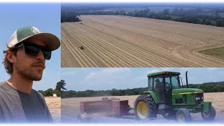 LAST Field of Rye Straw 4 Balers 3 Stackers [upl. by Pietro]