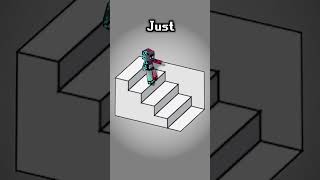 Stairs ILLUSION  Minecraft Animation shorts [upl. by Delos]