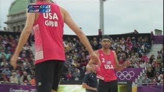 Beach Volleyball Mens Quarterfinals  Latvia v USA Full Replay  London 2012 Olympics [upl. by Anilek]