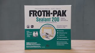 Dow FrothPak Low GWP Kits  How To Seal Rim Joists with Froth Pak™ Sealant [upl. by Asiel562]