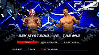 WWE SmackDown VS Raw 2011 PS3  Rey Mysterio VS The Miz 2KmClassic [upl. by Assedo]