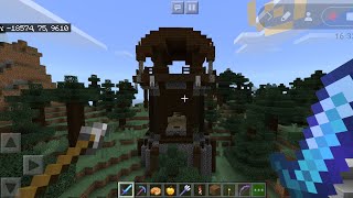 PILLAGER RAID  MINECRAFT POCKET EDITION 1 [upl. by Amsirac]