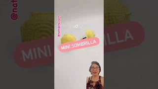 Esta bella sombrilla tejida a crochet está muy tierna Ideal para muchas cosas crochet amigurumi [upl. by Angelica]