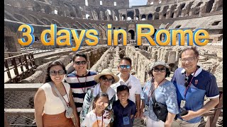 3 days in Rome with kids from Civitavecchia Cruise Port Trevi Fountain Pantheon Colosseum Forum [upl. by Ayin166]