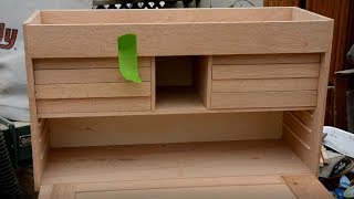 Gerstner style wood tool chest built part 5 drawers [upl. by Christiano]