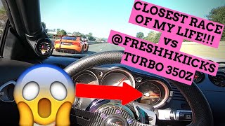 FRESHHKIICKS VS NITROUS VIPER ACR  TURBO 350Z 8xx WHP ROLL RACE [upl. by Vershen]