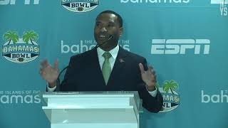 2017 Bahamas Bowl Welcome Press Conference  Dec 1 2017 [upl. by Otirecul]