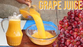 HOW TO MAKE GRAPE JUICE BY HEALTHY amp TASTY GRAPE JUICE RECIPE [upl. by Flanagan]