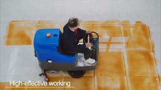 Industrial Auto Ride On Floor Scrubber Dry Cleaner Machine [upl. by Devitt]