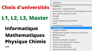 comment faire les choix  Campus France  Les choix duniversités  Licence Master El Ibra [upl. by Meid]