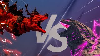 DEMON REMODEL Vs EVOLVED GODZILLA Death Battle   Kaiju Universe [upl. by Nylcoj]