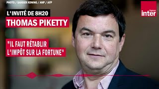 Thomas Piketty  quotIl faut rétablir limpôt sur la fortunequot [upl. by Oirotciv]