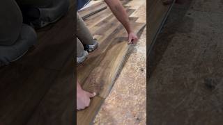 Uniclic locking system LVP Install lvpfloors flooring tips contractor installer tools [upl. by Assenaj741]