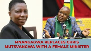 MNANGAGWA REPLACES CHRIS MUTSVANGWA WITH A FEMALE MINISTER [upl. by Wini]