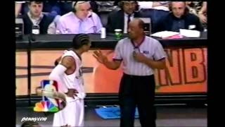 Allen Iverson Funny Conversation with the Refereeeeeeeeeeee 2001 [upl. by Hanser]