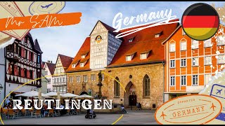 Trip to Reutlingen Germany  Walking Tour 4K Ultra HD [upl. by Leaj]